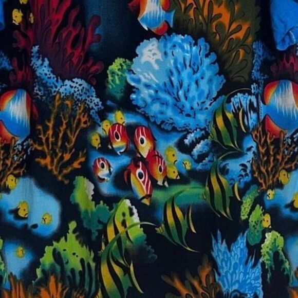 Island Expressions Button-up Shirt Men's Medium Multicolor You Betta Belize It - Picture 14 of 14